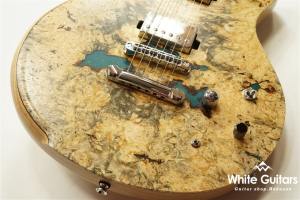 MAROON CUSTOM 666 - Buckeye Burl with Resin